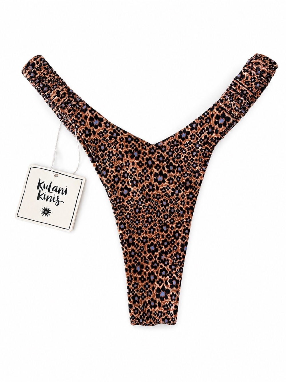 Kulani Kinis Retro Y Thong Bikini Bottom Cheeky Bikini Bottoms SZ M BNWT